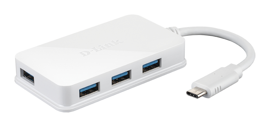 D-Link USB-C to 4-Port USB 3.0 Hub– DUB-H140 – image 1