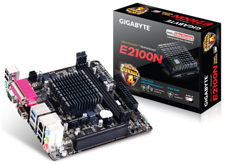 GIGABYTE GA-E2100N motherboard mini ITX