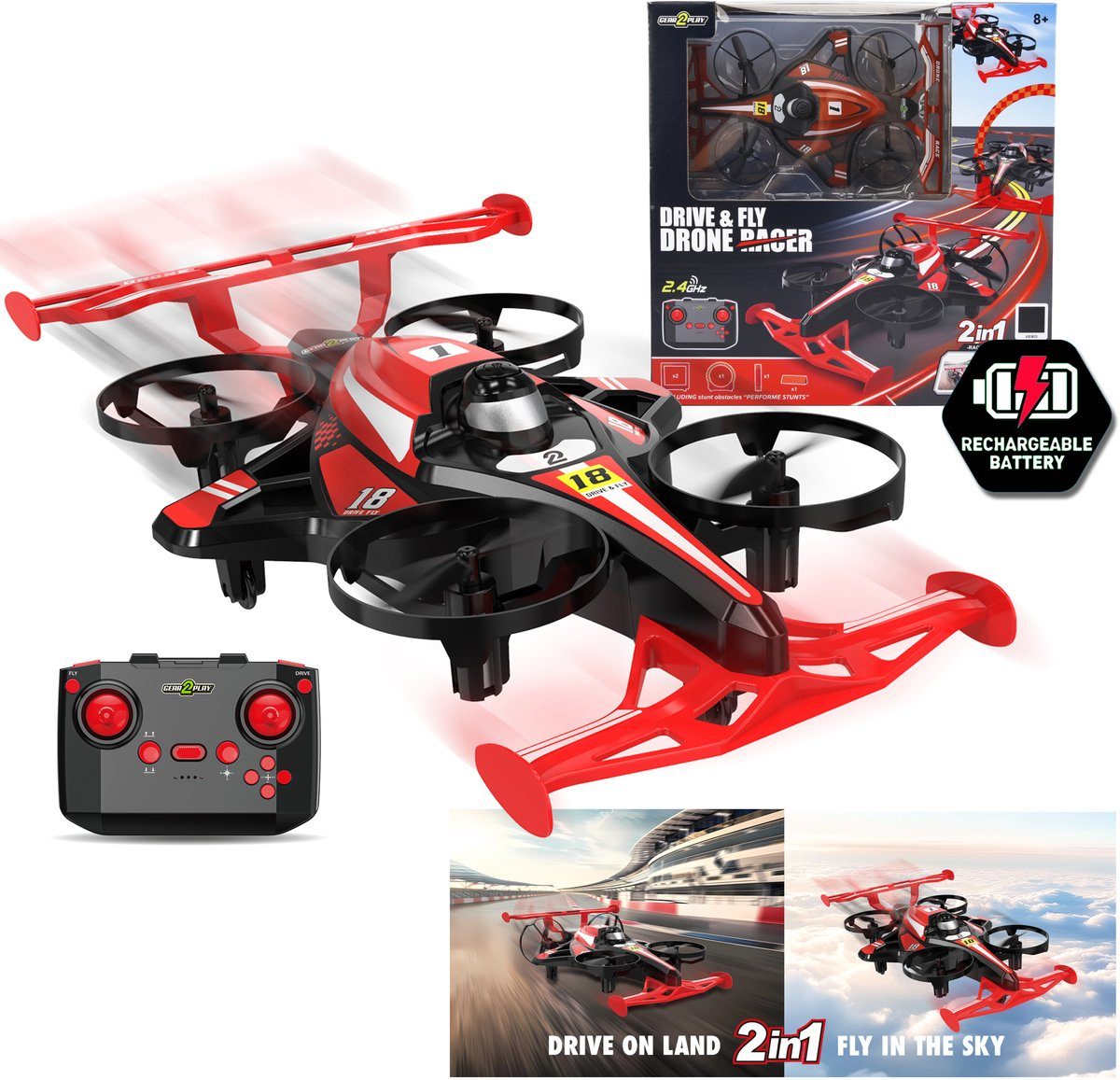 Play Drive & Fly Drone Racer