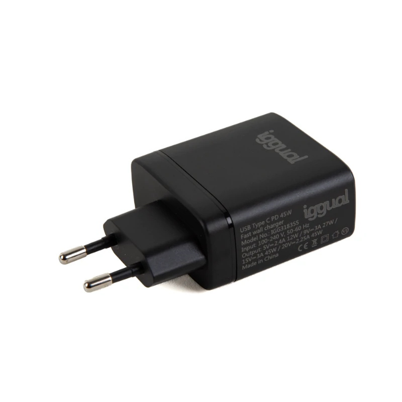 iggual IGG318430 mobile device charger Mobile phone, Power bank, Smartphone, Smartwatch, Tablet Black AC Fast charging Indoor – image 4
