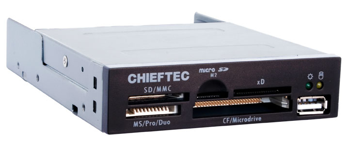 Chieftec CRD-501D card reader USB 2.0 Black