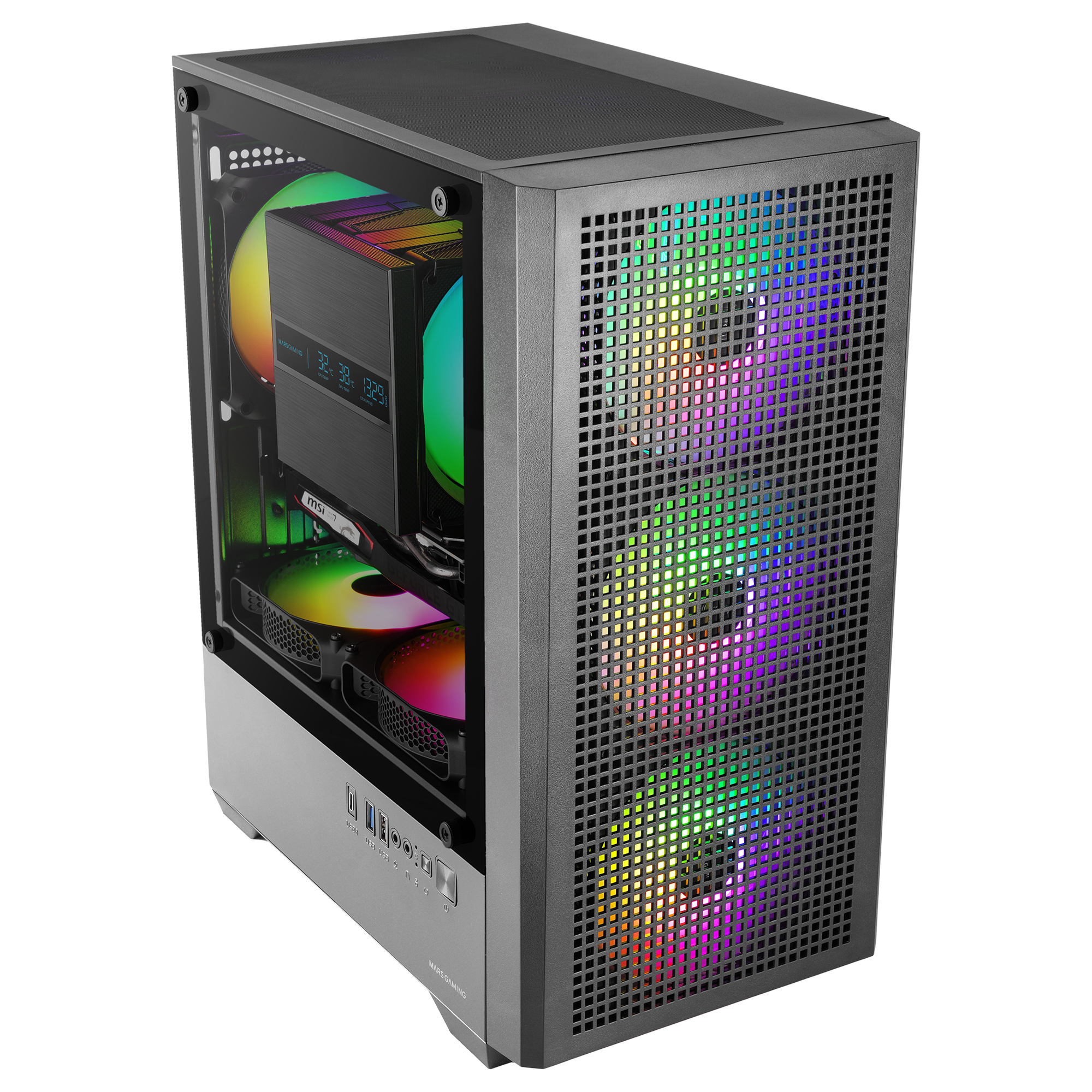 Mars Gaming MCVECTOR computer case Mini Tower Black image 3