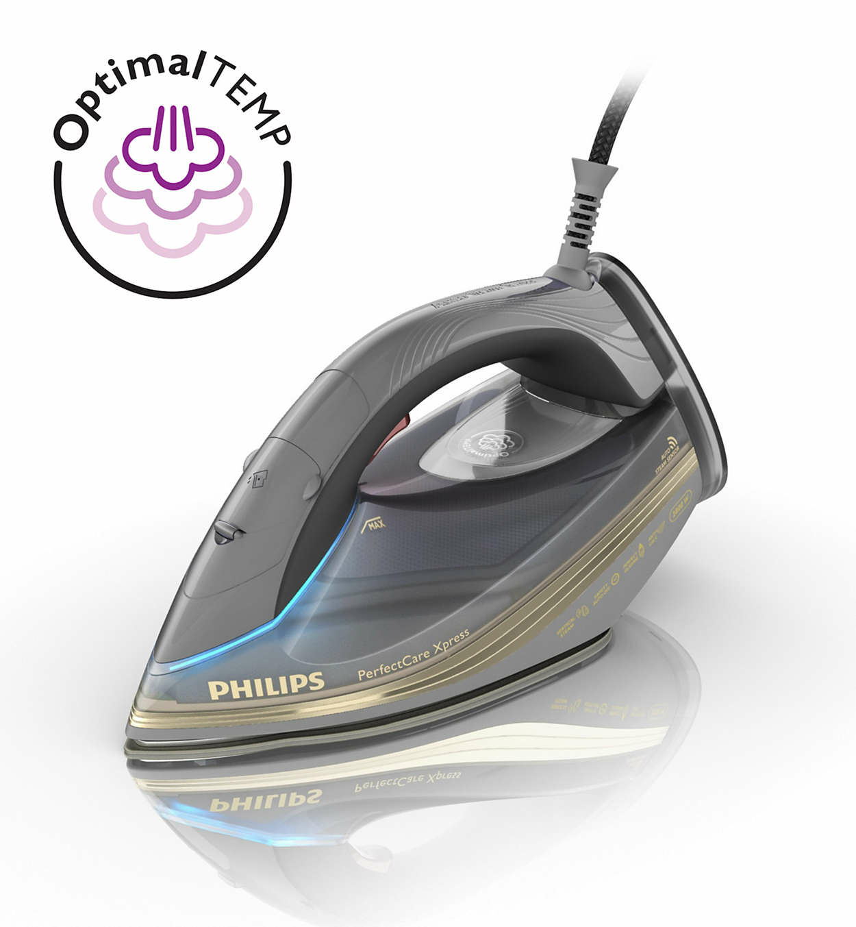 Philips GC5057/00 iron Steam iron SteamGlide soleplate