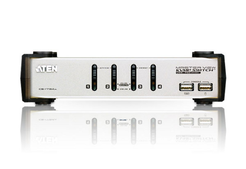 ATEN CS1734AC-AT KVM switch Black, Silver – image 3