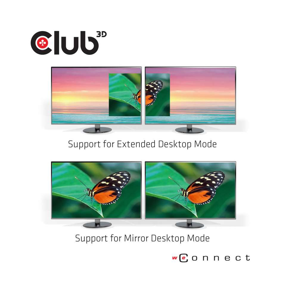 CLUB3D USB3.2 Gen1 Type A to 2x DisplayPort™1.2 Dual Monitor 4K60Hz DisplayLink Video Splitter – image 5