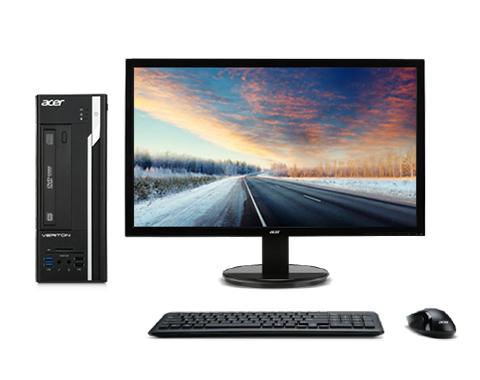 Acer Veriton X 2632G Intel® Core™ i7 i7-4790 8 GB DDR3-SDRAM 128 GB SSD Windows 7 Professional SFF PC Black – image 4