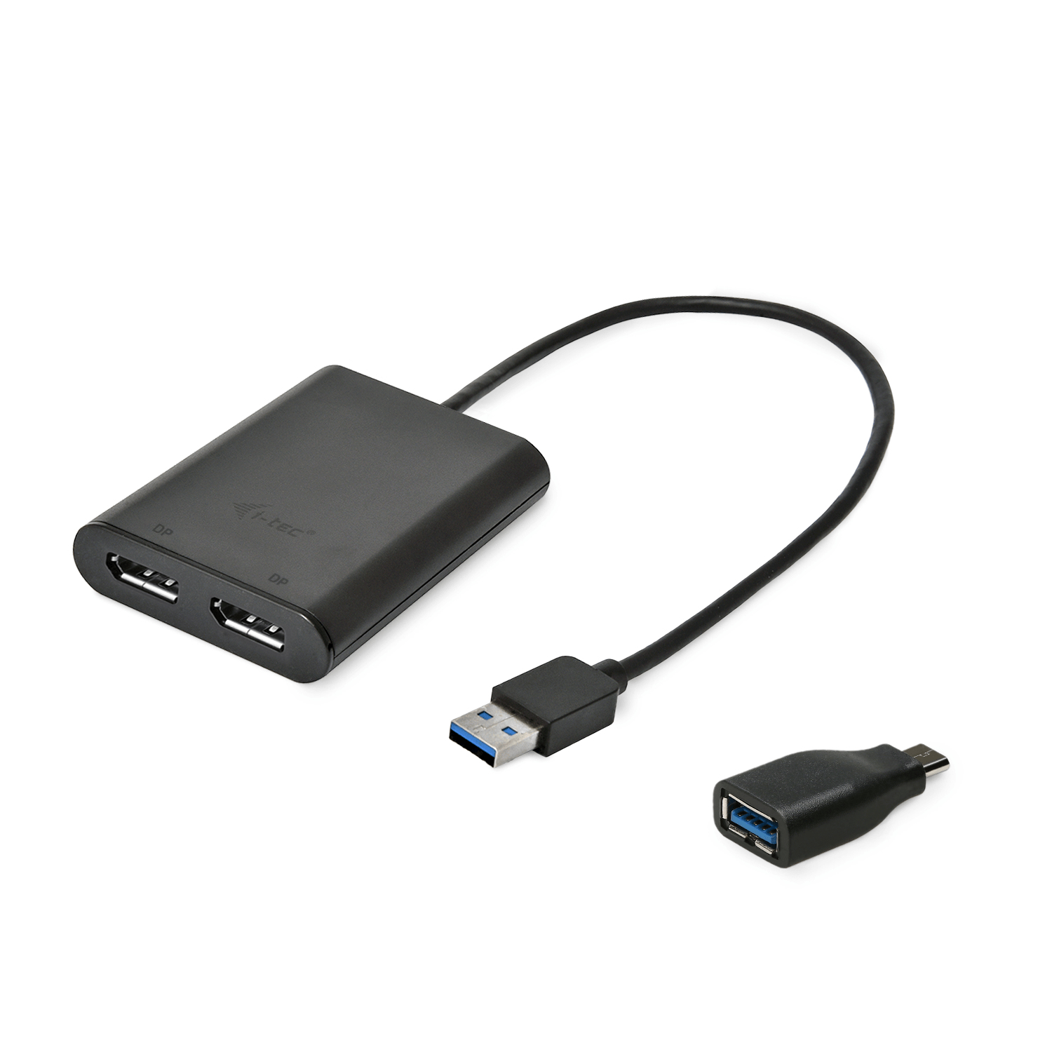 i-tec USB 3.0 / USB-C Dual 4K DP Video Adapter – image 1