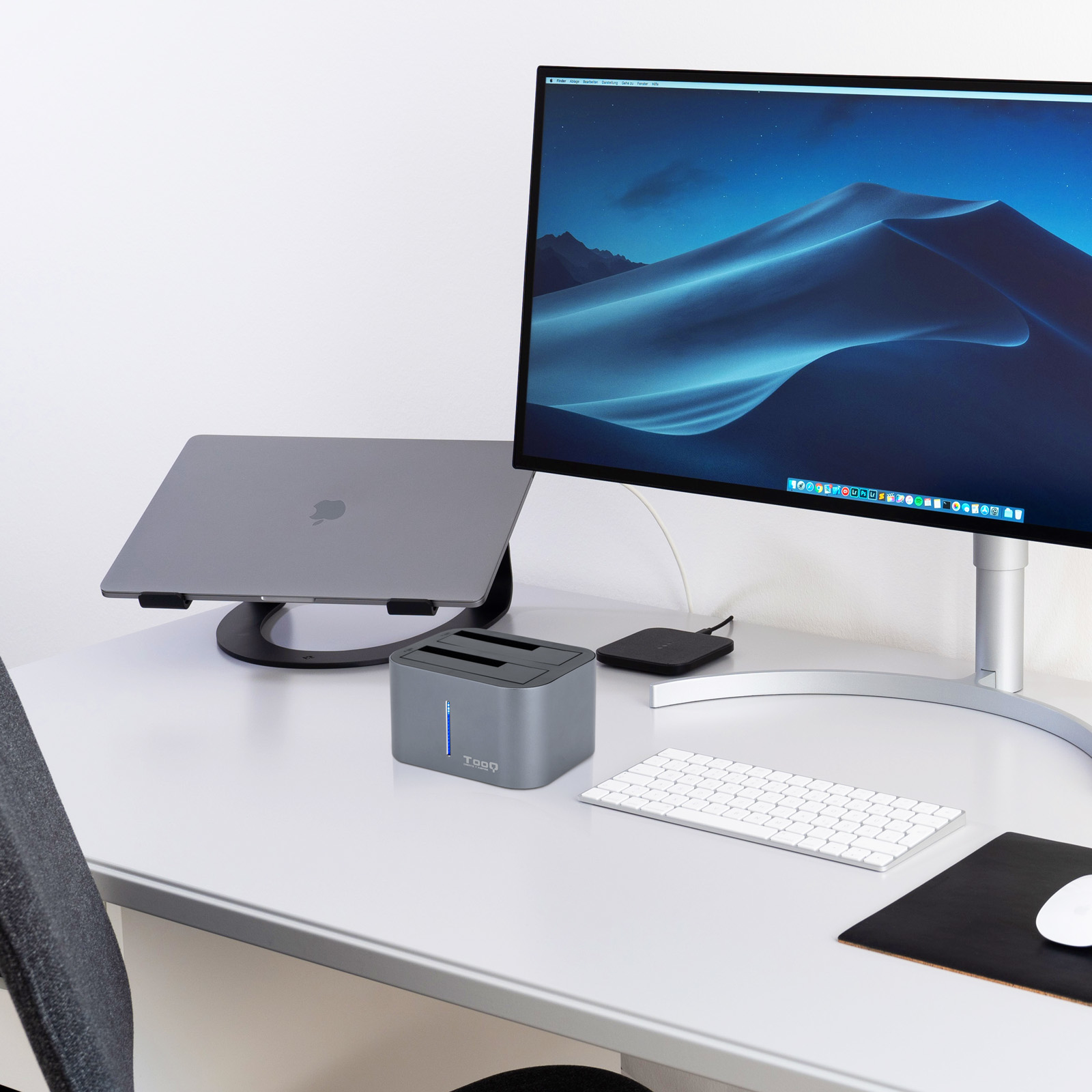 TooQ TQDS-805G storage drive docking station USB 3.2 Gen 1 (3.1 Gen 1) Type-B Aluminium – image 8