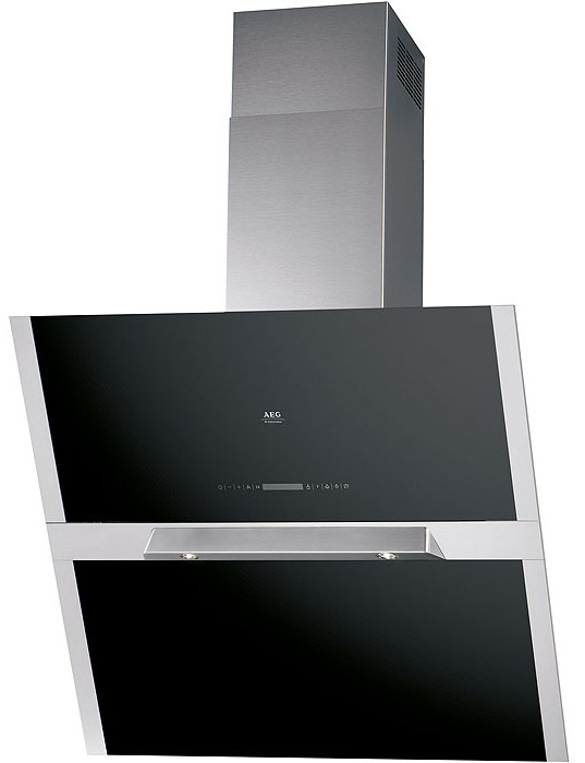 AEG DD9996B cooker hood Wall-mounted Black, Stainless steel 1060 m³/h