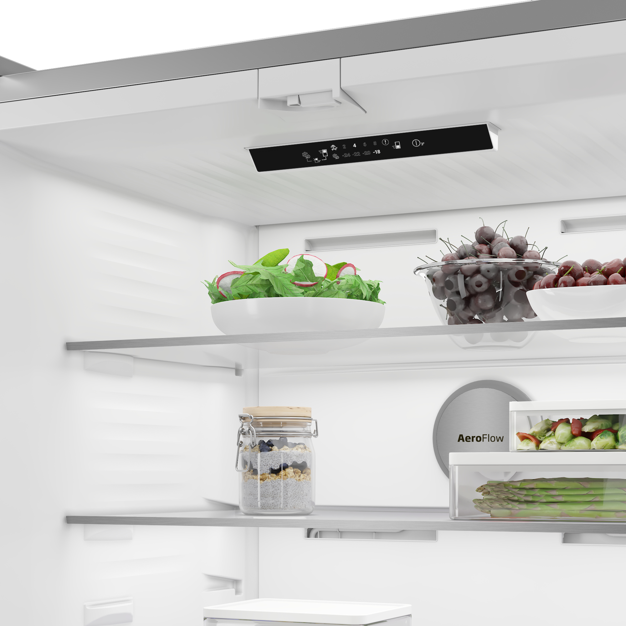 Beko GNE48510DVPX Freestanding American Style AeroFlowTM Fridge Freezer with HarvestFreshTM – image 9