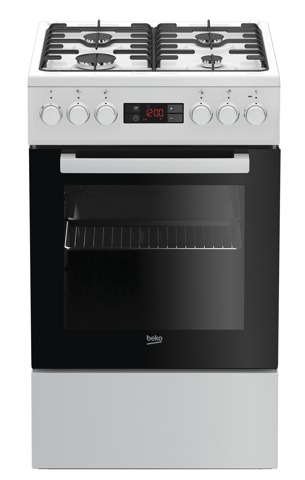 Beko FSE52320DW cooker Freestanding cooker Electric Gas Black, White
