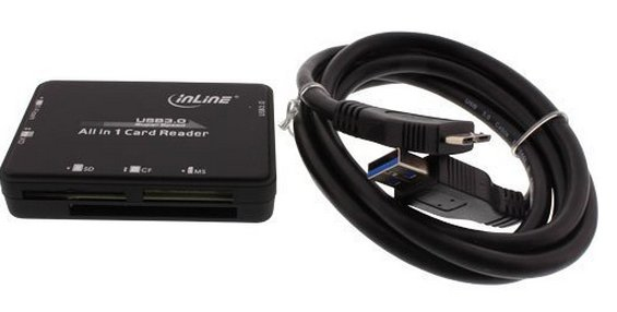 InLine 76631C card reader USB 3.2 Gen 1 (3.1 Gen 1) Black