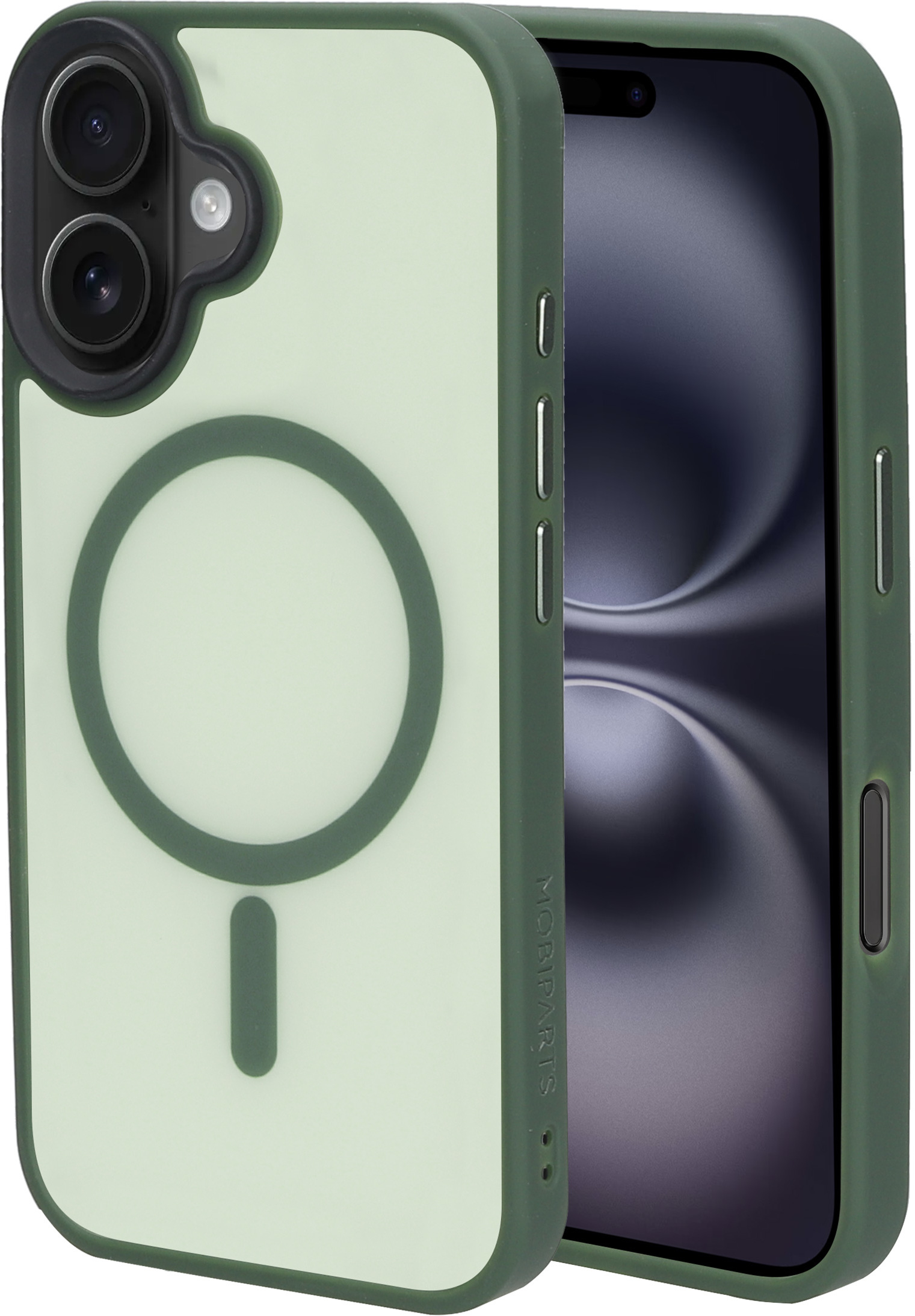 Mobiparts Hardcover Apple iPhone 16 Satin Green (Magsafe Compatible)