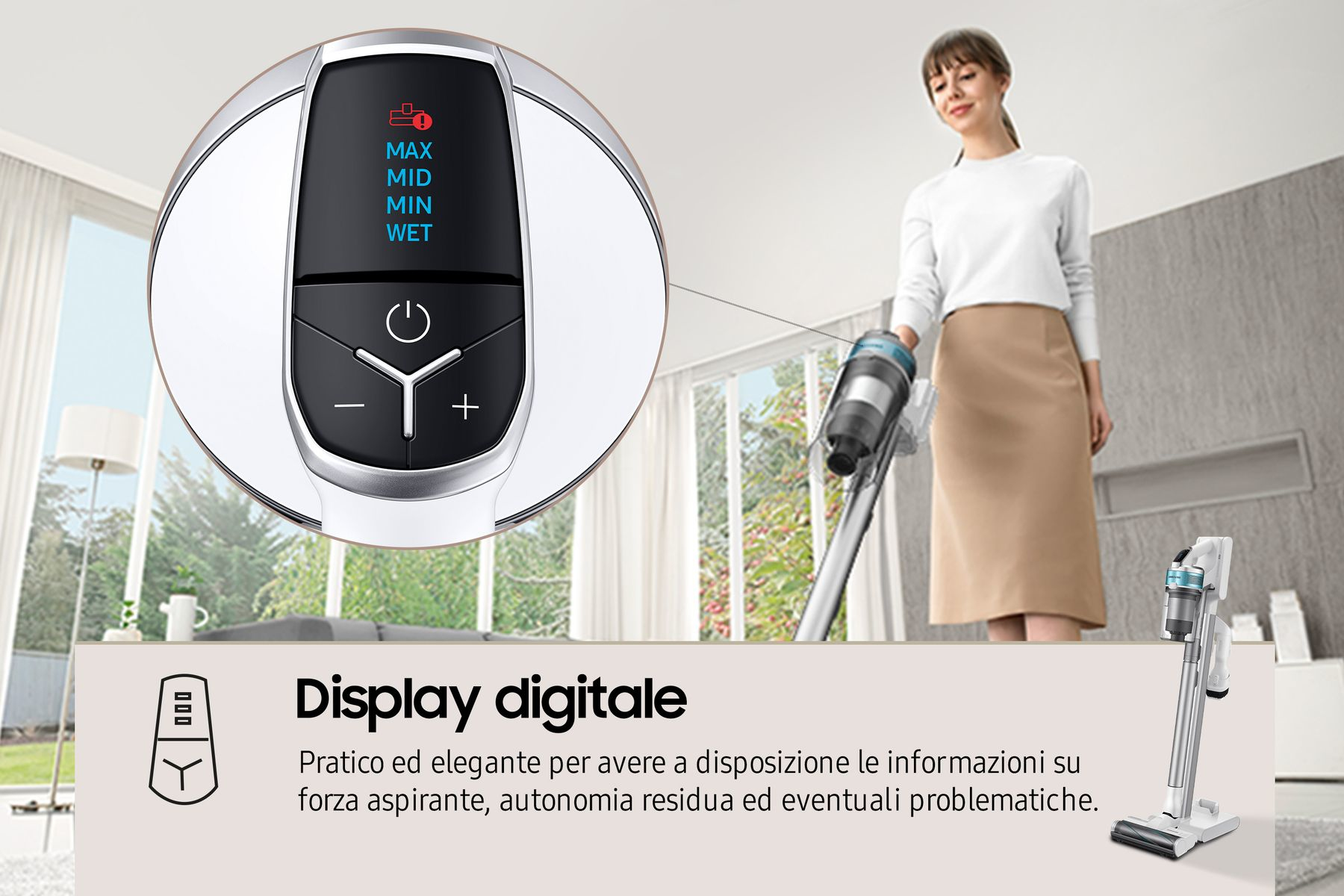 Samsung VS15R8542S1 2-in-1 stick vacuum Battery Dry HEPA, Micro Bagless – image 7