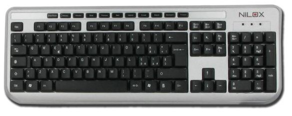 Nilox 10NXKB3526005 keyboard USB + PS/2 – image 1