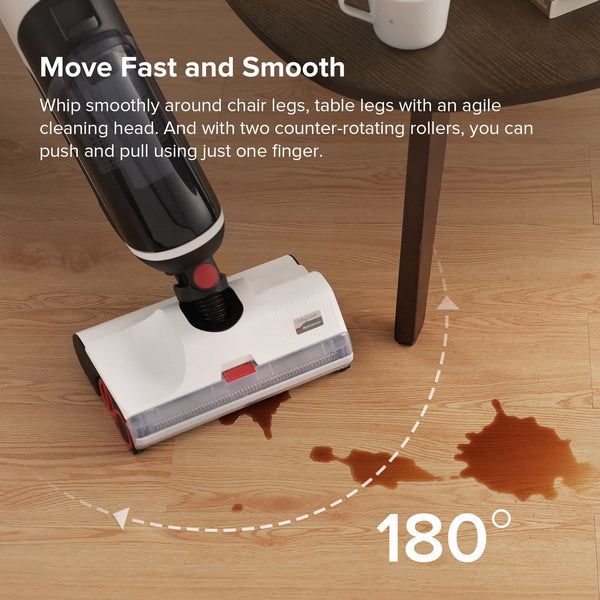 Roborock WD1S1A51-01 stick vacuum/electric broom Upright vacuum Battery Dry&wet Bagless Black, Red, White – image 7