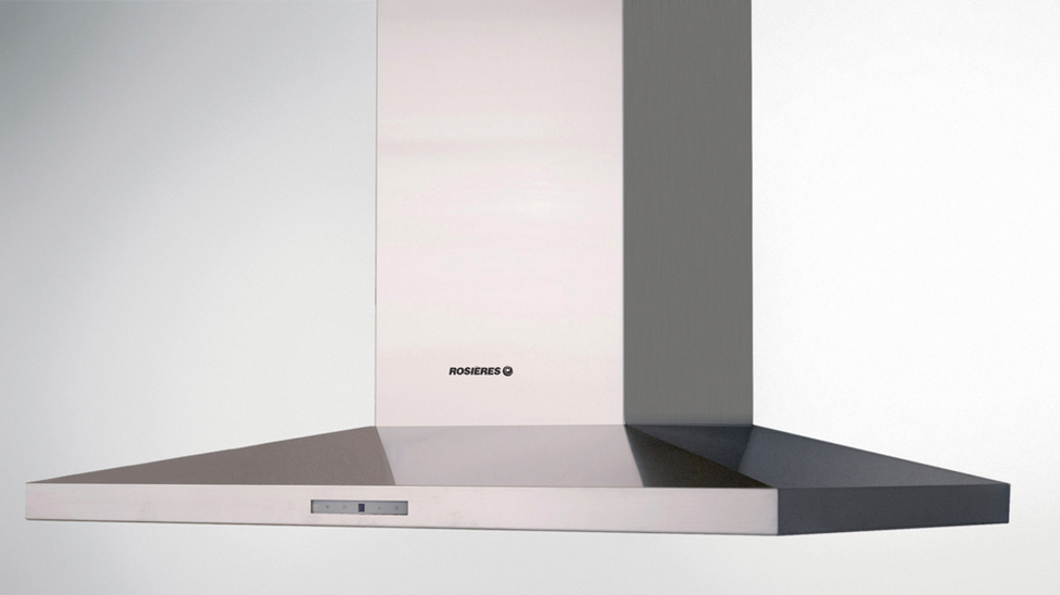 Rosieres RHP97000LIN cooker hood Wall-mounted Silver 608 m³/h