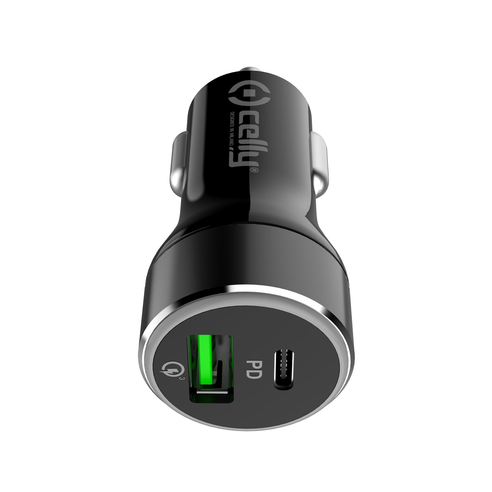 Celly CCUSBCQC30BK mobile device charger Black USB Fast charging Auto – image 2