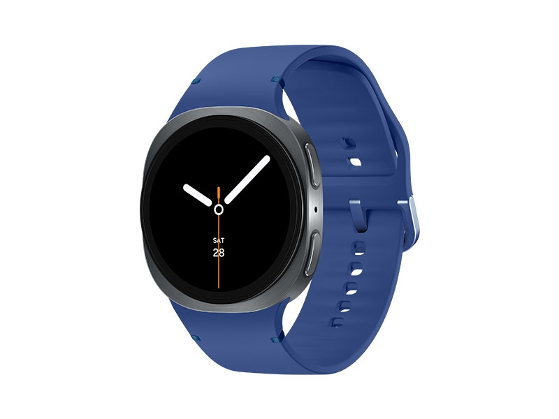 Samsung Galaxy Watch 8, Bluetooth, 40mm, Sport Band, Graphite, S/M + Sport Band, Blue, M/L