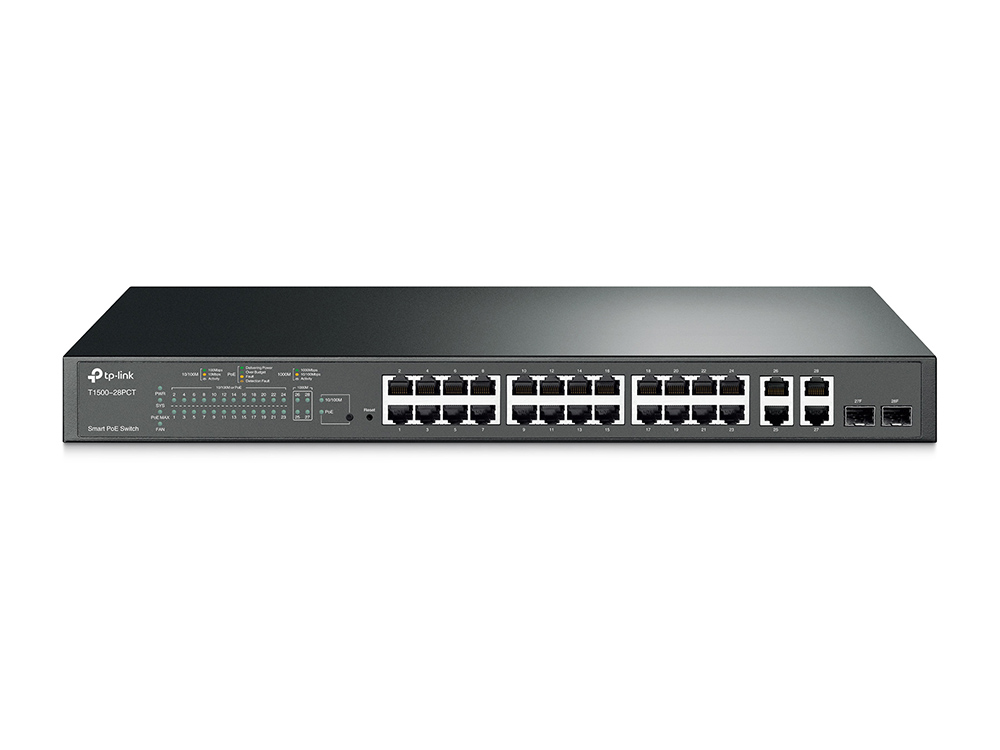 TP-Link 24-Port 10/100Mbps + 4-Port Gigabit Smart PoE+ Switch