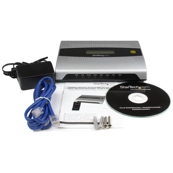 StarTech.com 300Mbps 2T2R Wireless-N Guest WiFi Access Point / Account Generator – image 4