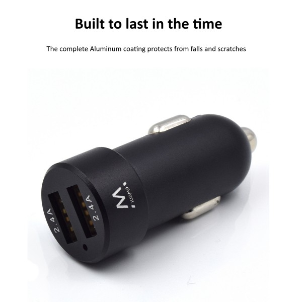 Ewent EW1234 mobile device charger MP3, Smartphone, Tablet, Universal Black Cigar lighter Auto – image 6