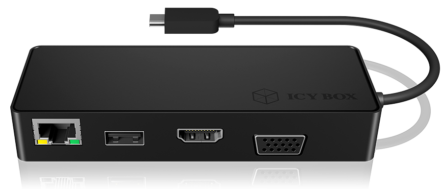 ICY BOX IB-DK4033-CPD Wired USB 3.2 Gen 1 (3.1 Gen 1) Type-C Black – image 4