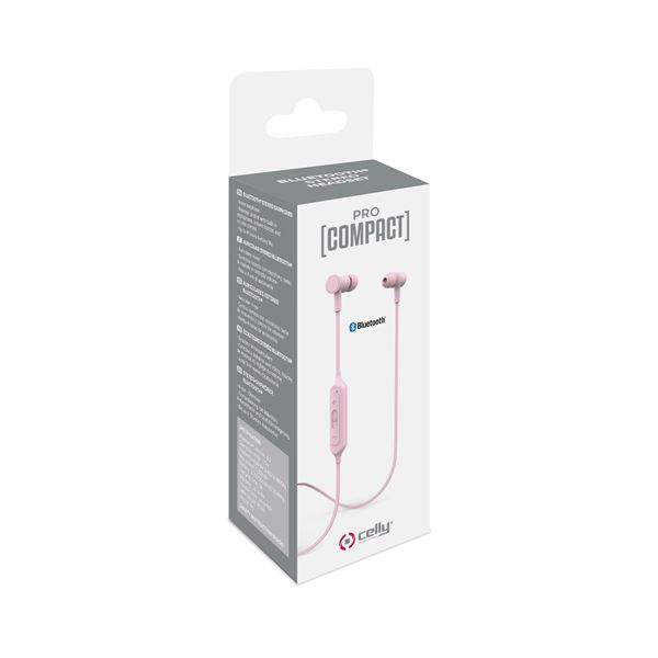 Celly PCBHSTEREOPK headphones/headset Wireless In-ear, Neck-band Calls/Music Micro-USB Bluetooth Pink – image 4