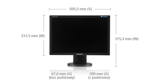 Samsung 2243DW computer monitor – image 2
