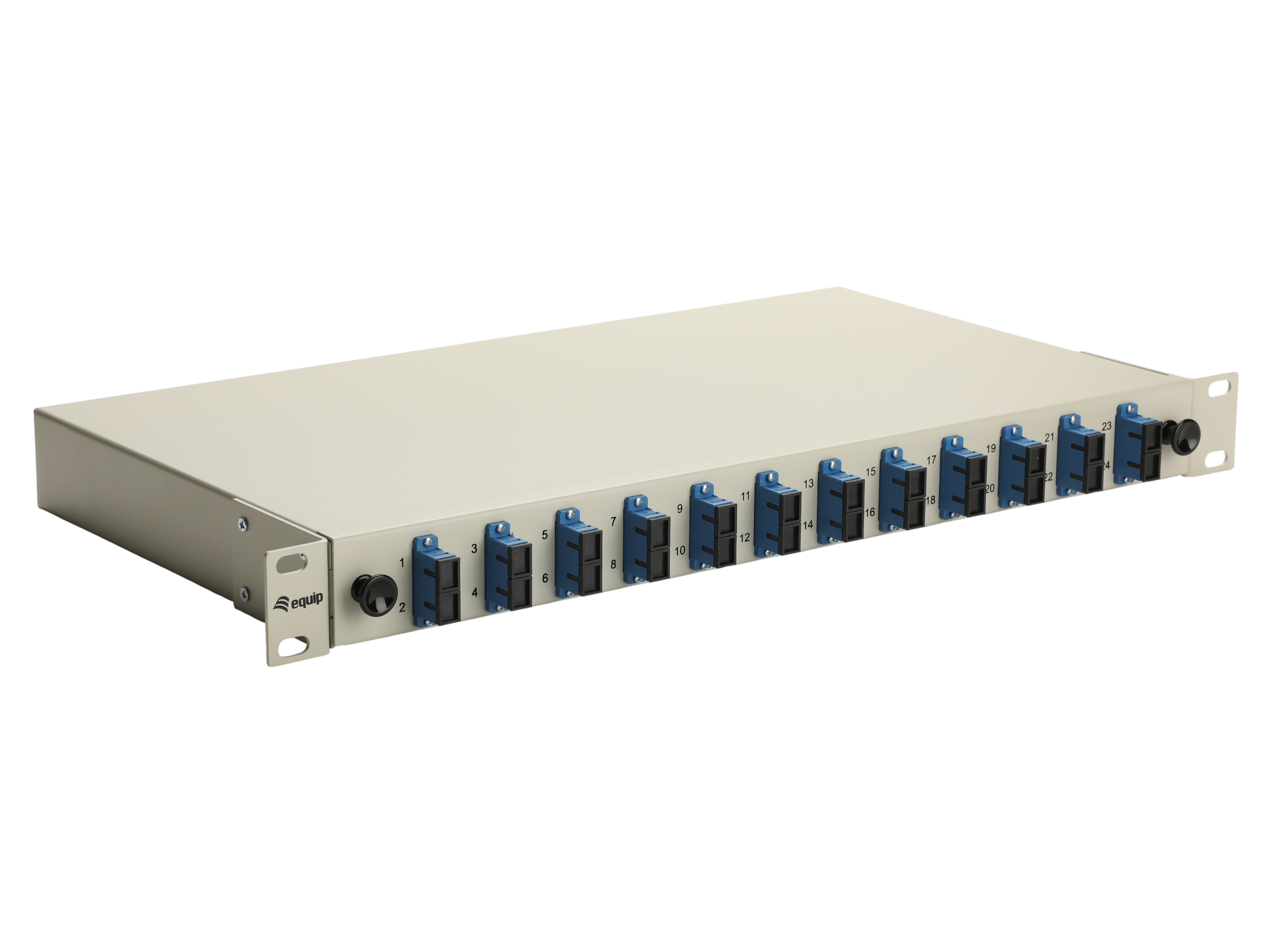 Equip LWL-Spleißkasten 12-Port SC-Duplex OS2 1U komplett  gr
