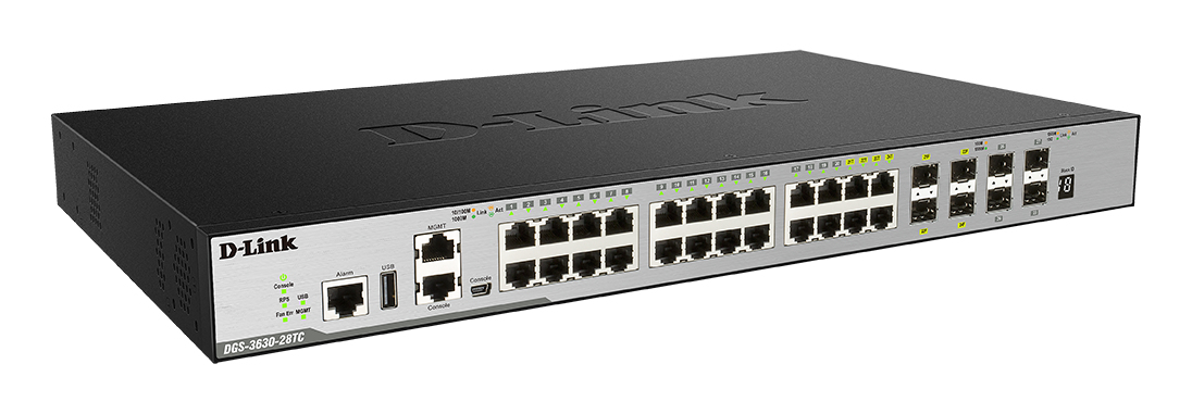 D-Link 24-Port L3 Stackable Managed Gigabit Switch including