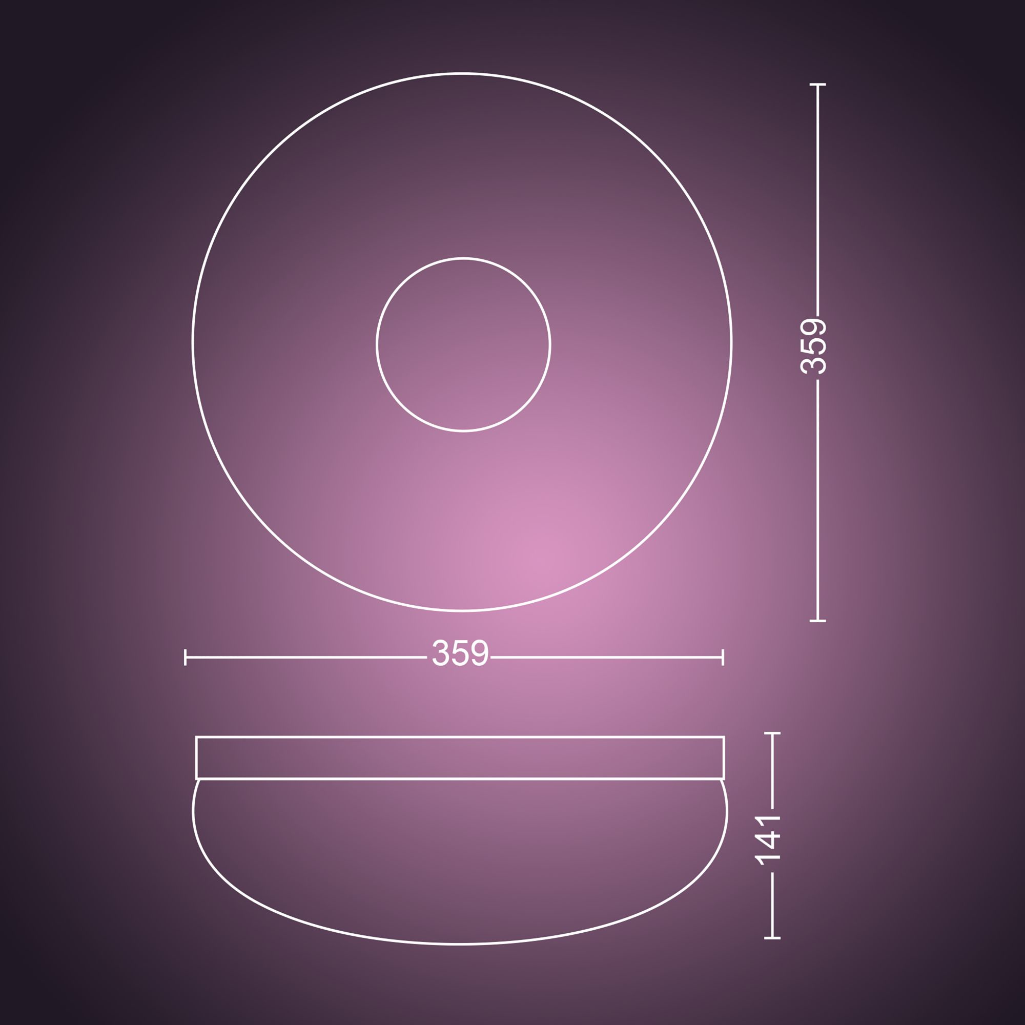Philips by Signify Philips Hue White and colour ambience Flourish ceiling light – image 7