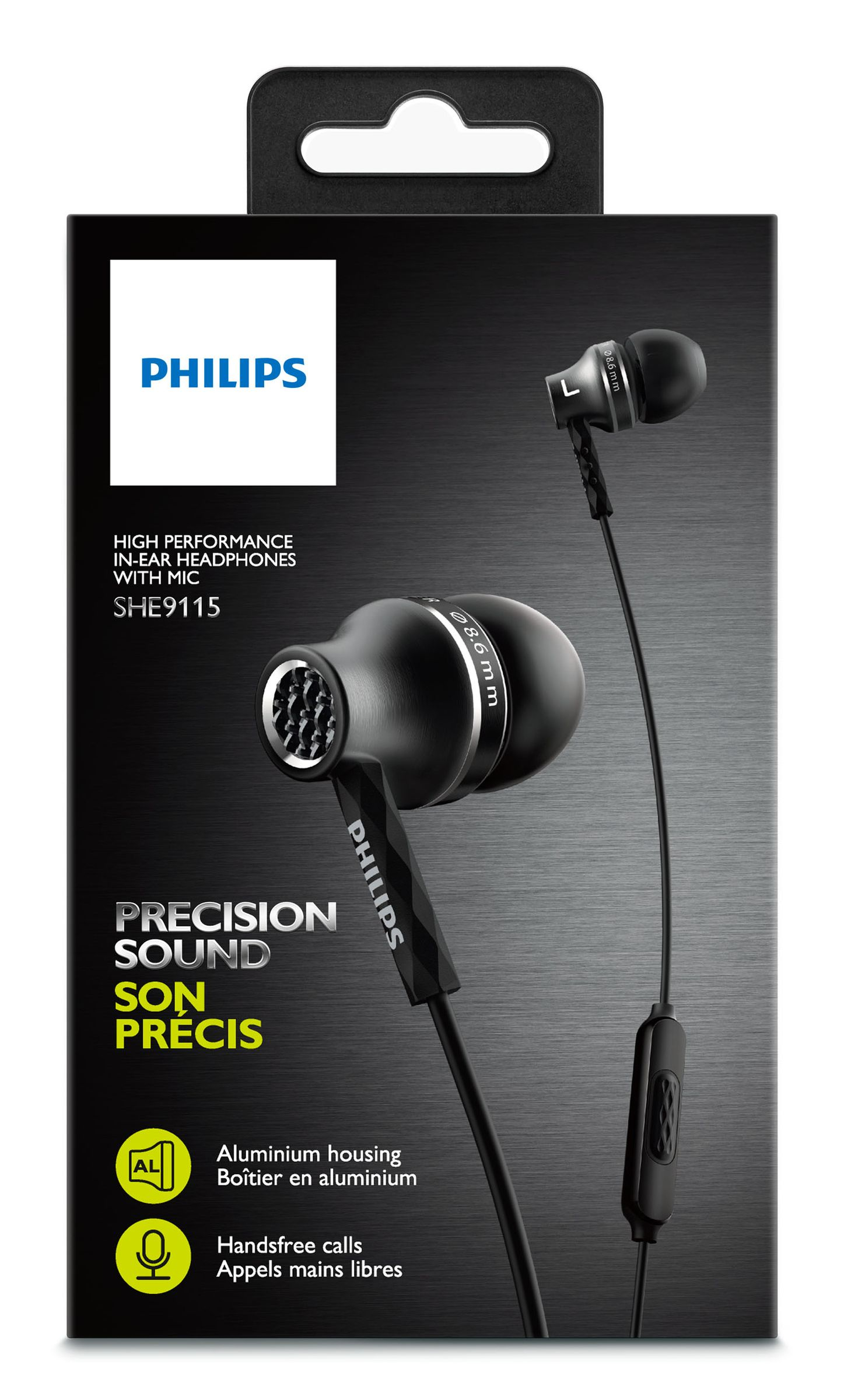Philips SHE9115BK/00 headphones/headset Wired In-ear Black – image 3