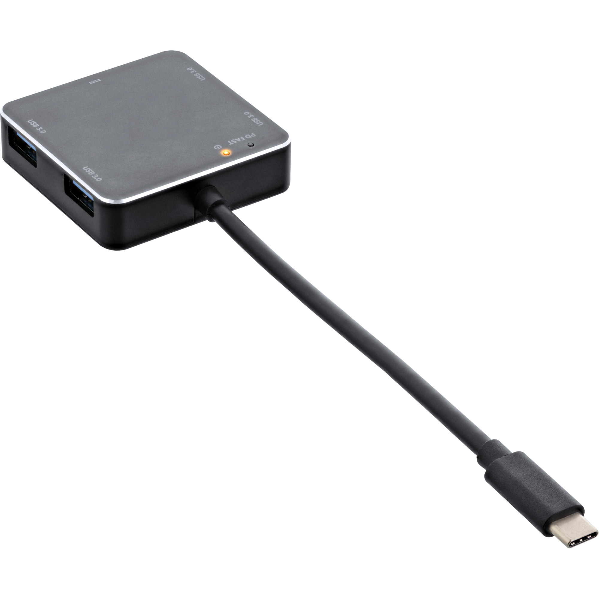 InLine USB 3.1 Hub, USB-C to 4 Port USB-A, with PD – image 2
