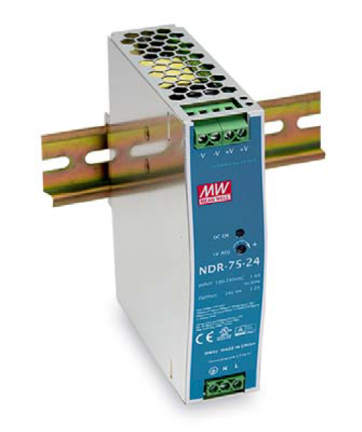 LevelOne 24V DC Industrial Power Supply, 75W, DIN-Rail,-20 ~ +70 ℃