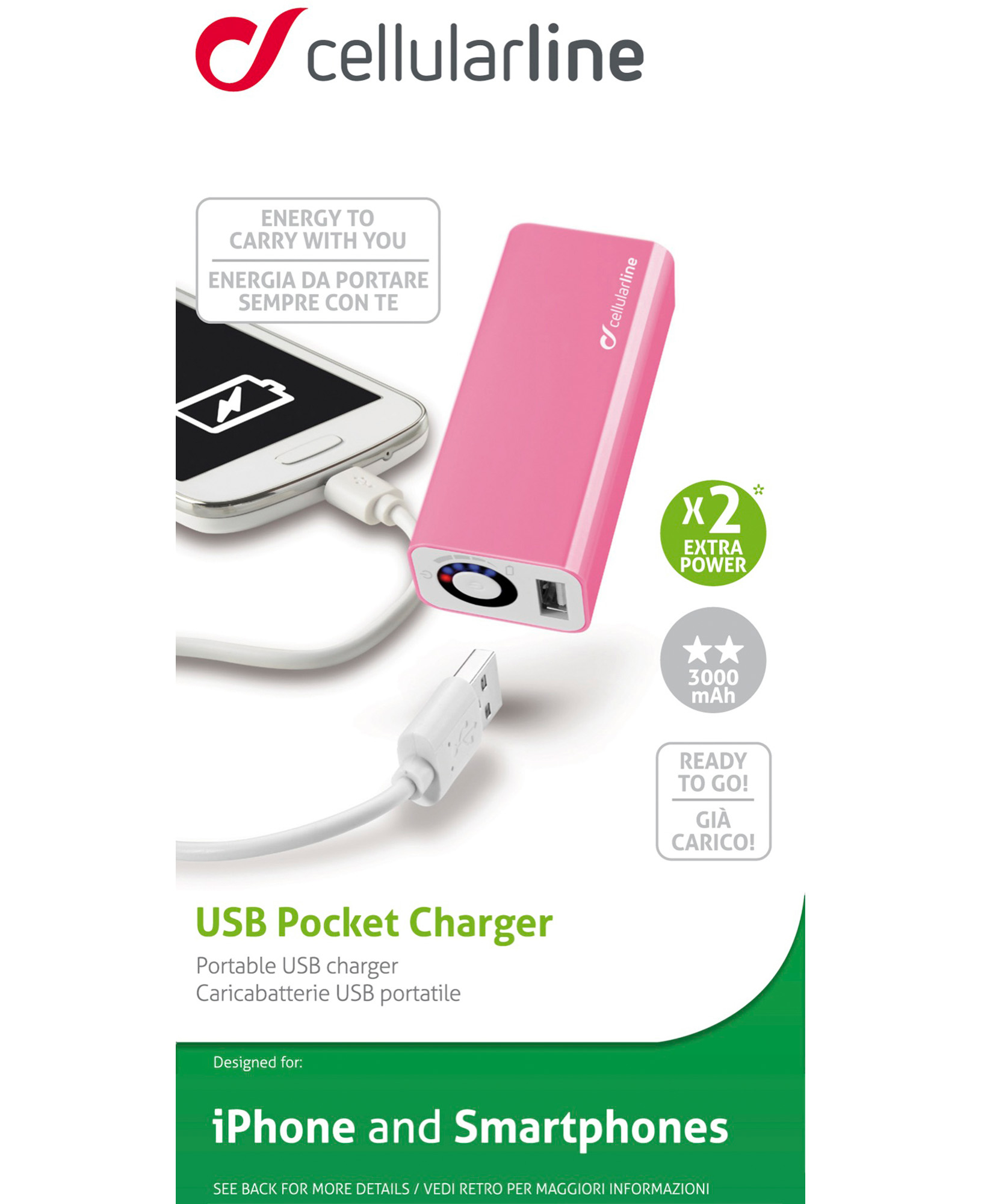Cellularline USB Pocket Charger 3000 - Universale – image 4