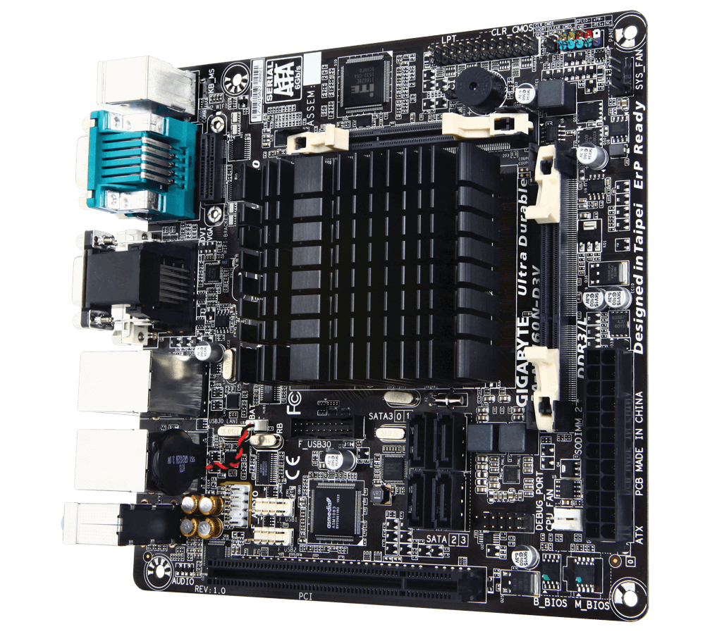 GIGABYTE GA-N3160N-D3V BGA 1170 mini ITX – image 3