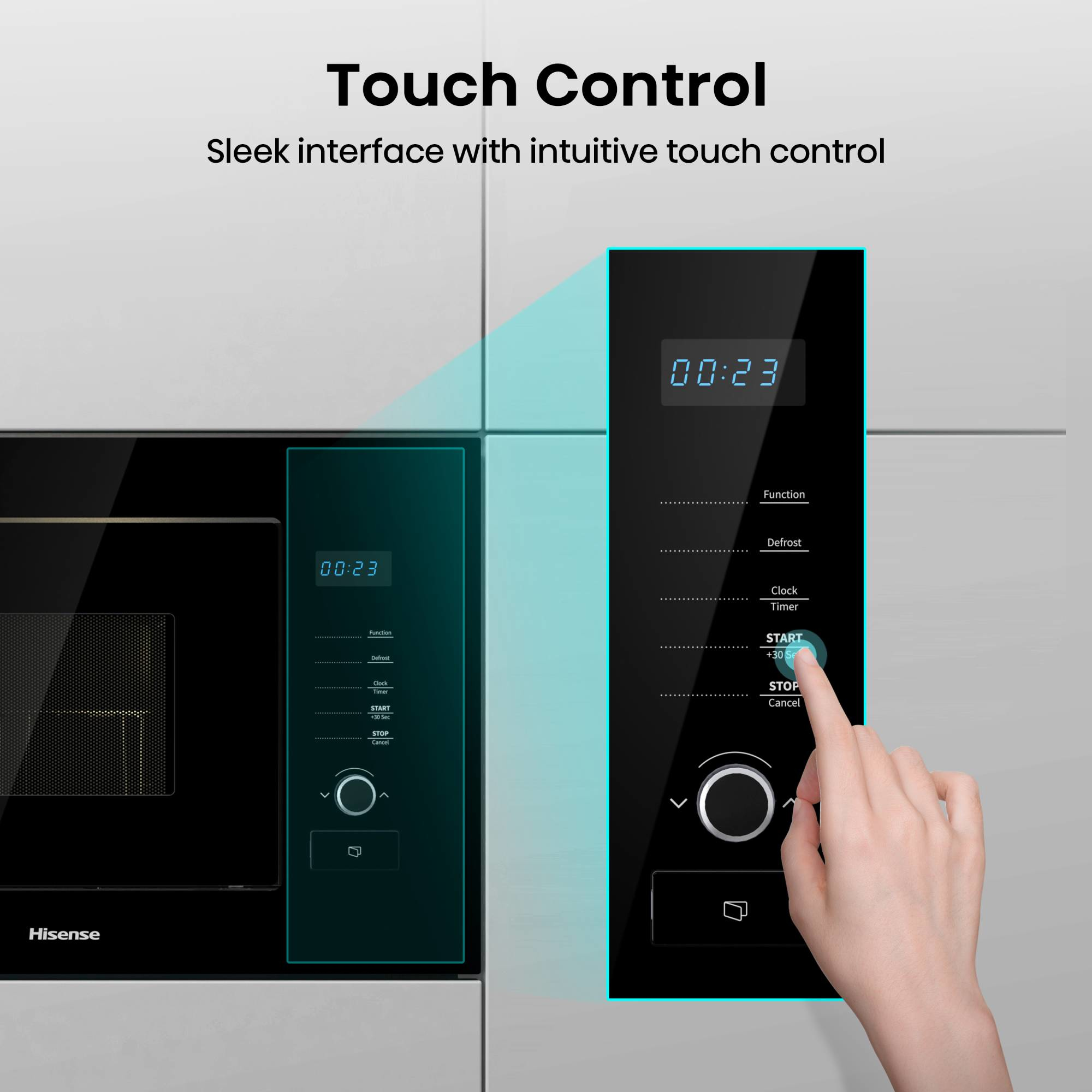 Hisense HB20MOBX5UK microwave Black Solo microwave Built-in – image 3