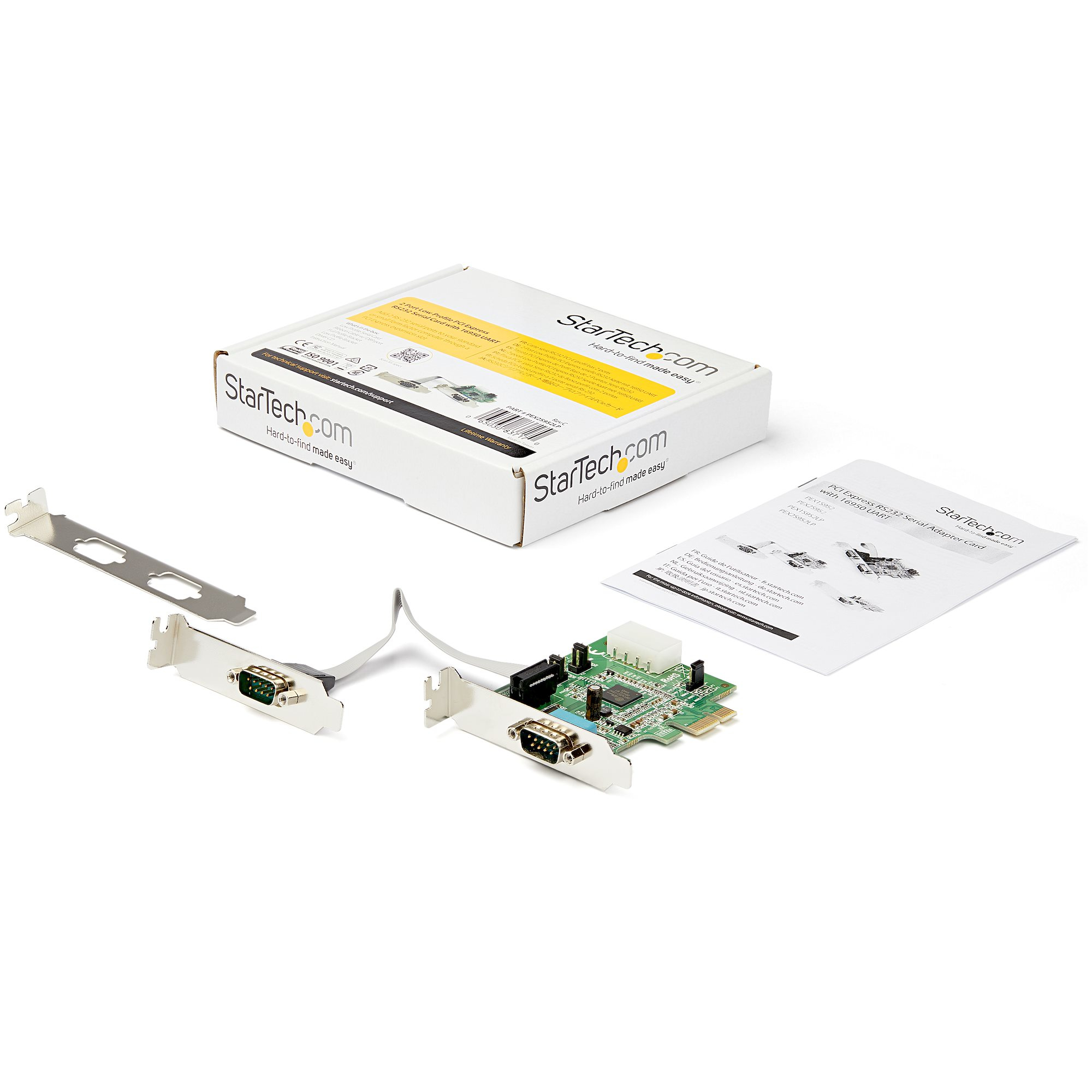 StarTech.com Discontinued and replaced by PEX2S953LP - 2 Port Low Profile Native RS232 PCI Express Serial Card with 16950 UART – image 5