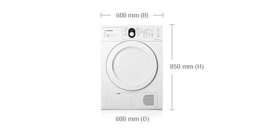 Samsung SDC14709 tumble dryer Freestanding Front-load – image 2