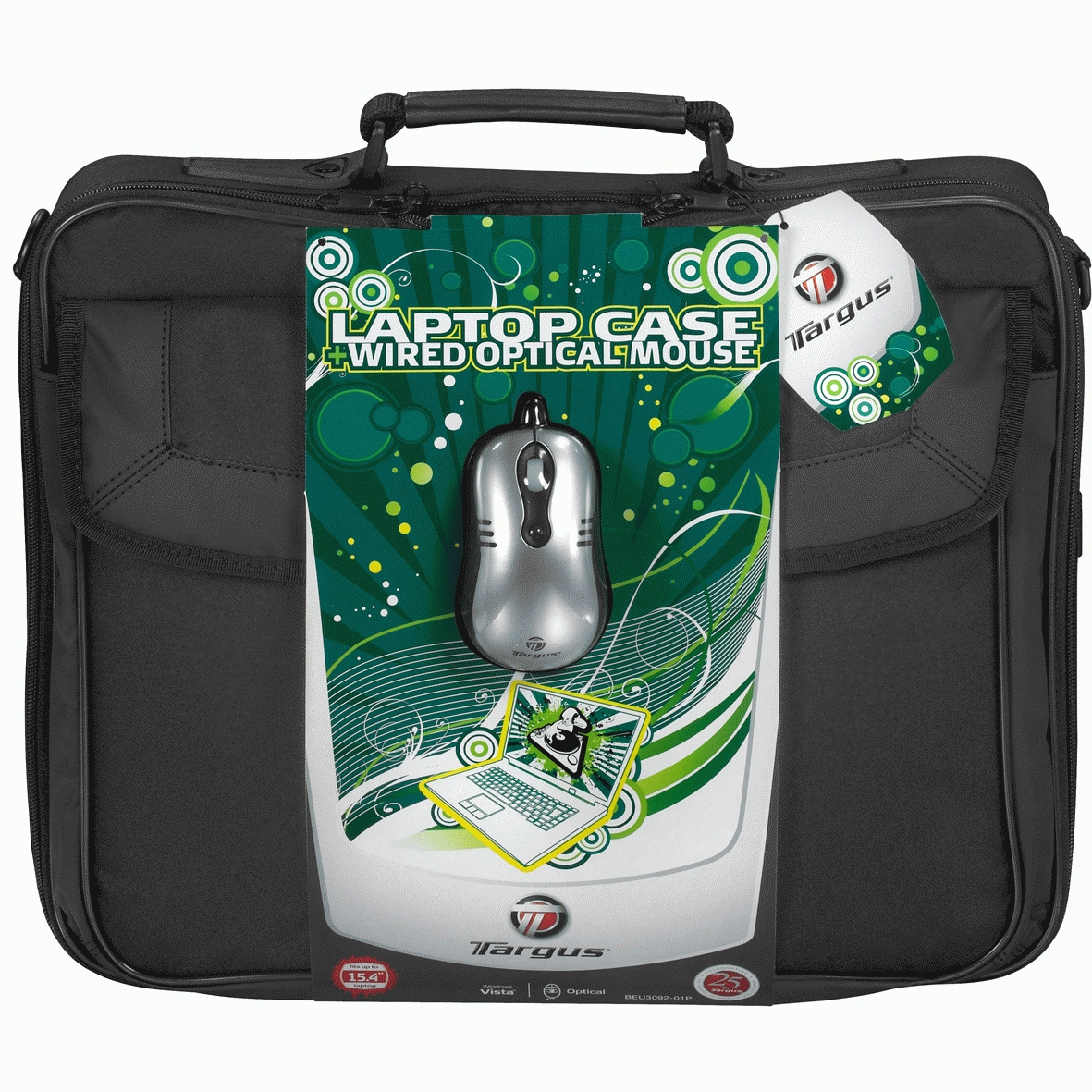 Targus 15.4" Laptop Case & Wired Optical Mouse – image 2