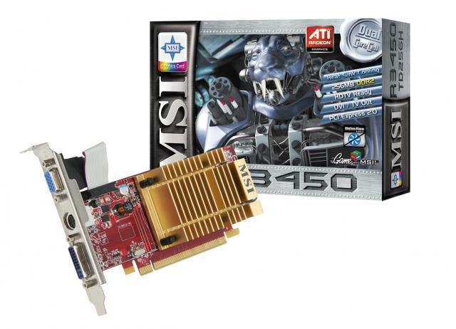 MSI R3450-TD256H graphics card GDDR2 – image 2