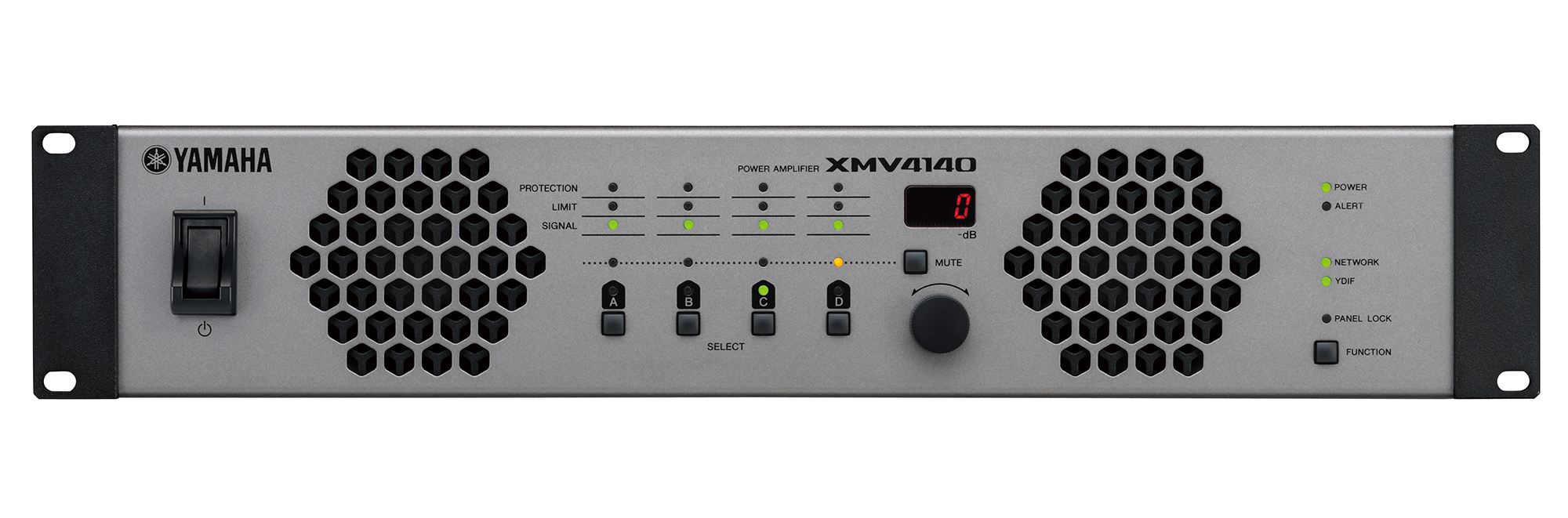 Yamaha XMV4140 audio amplifier Performance/stage Black, Grey