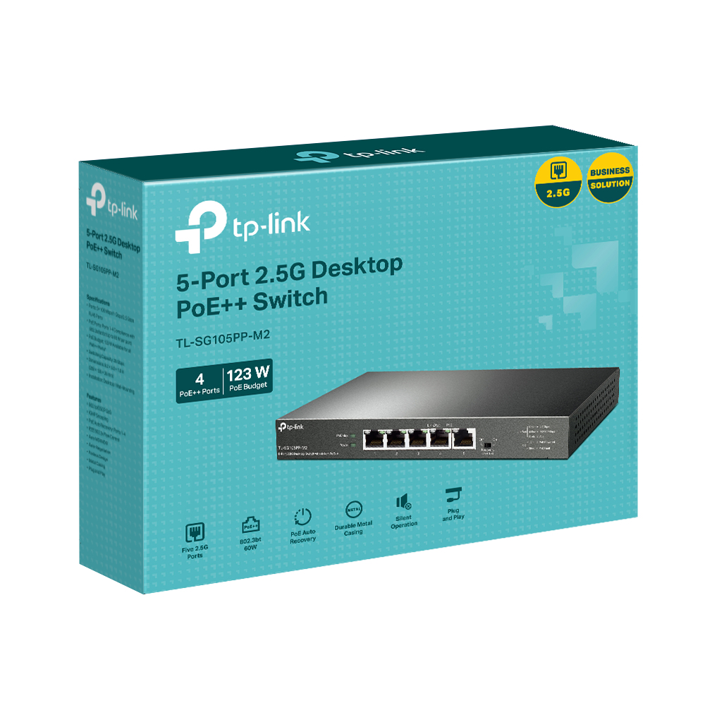 TP-Link 5-Port 2.5G Desktop Switch with 4-Port PoE++ – image 3