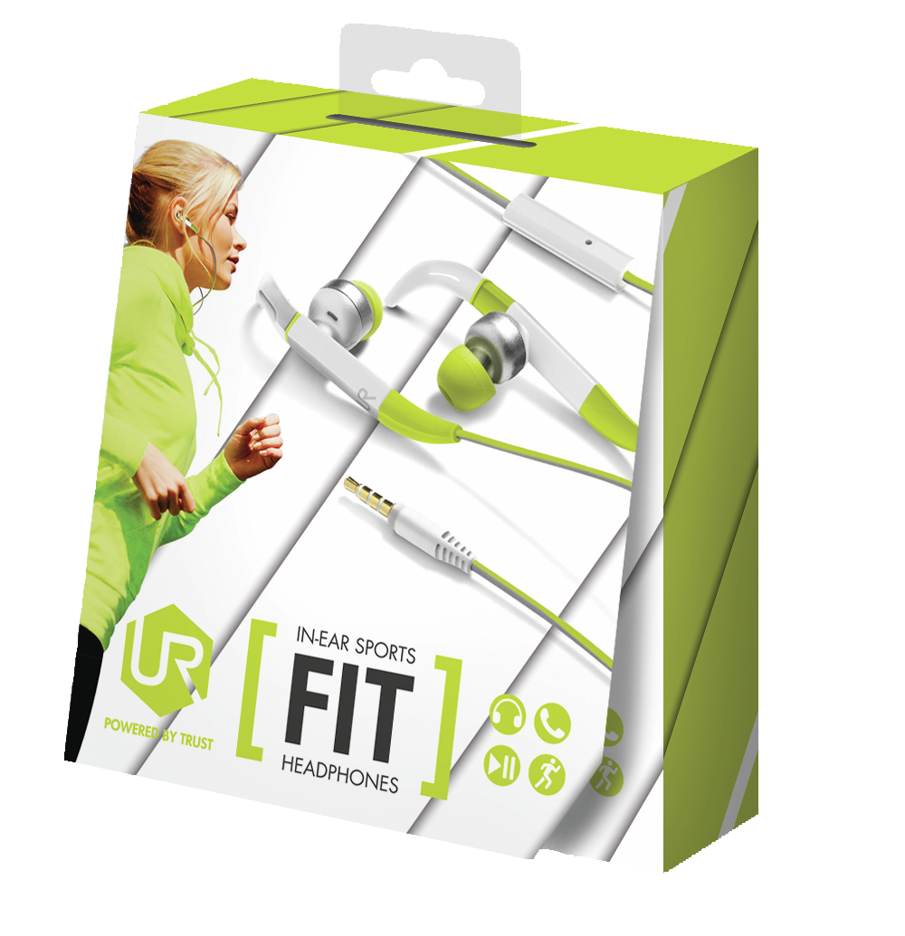 Trust 20320 headphones/headset Wired In-ear Sports Green – image 3
