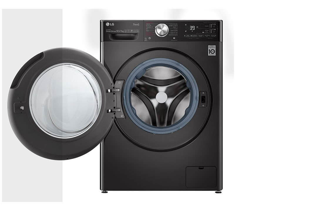 LG F4DV9510P2B washer dryer Freestanding Front-load Black – image 2