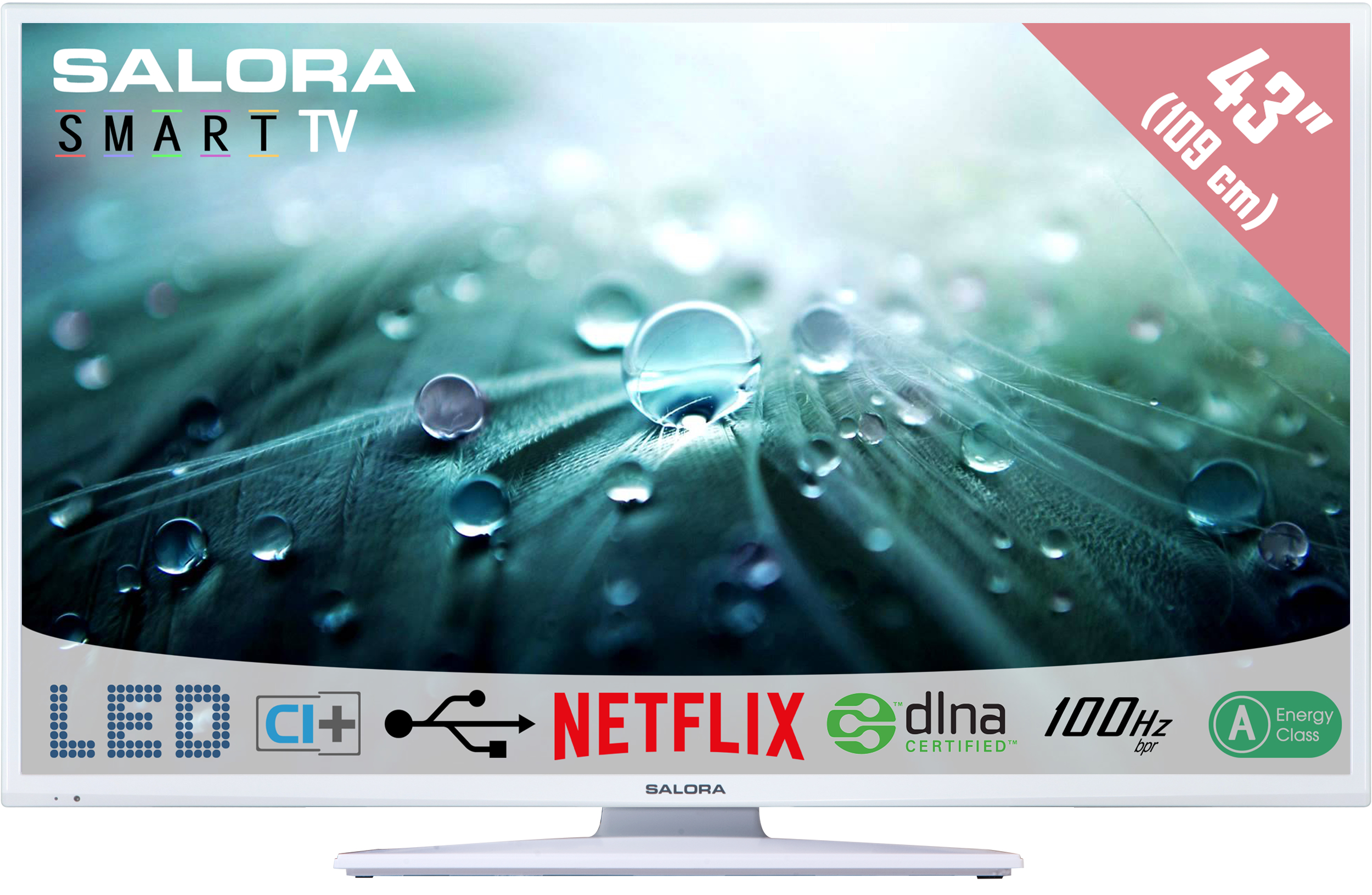 Salora 43LED9112CSW TV – image 1