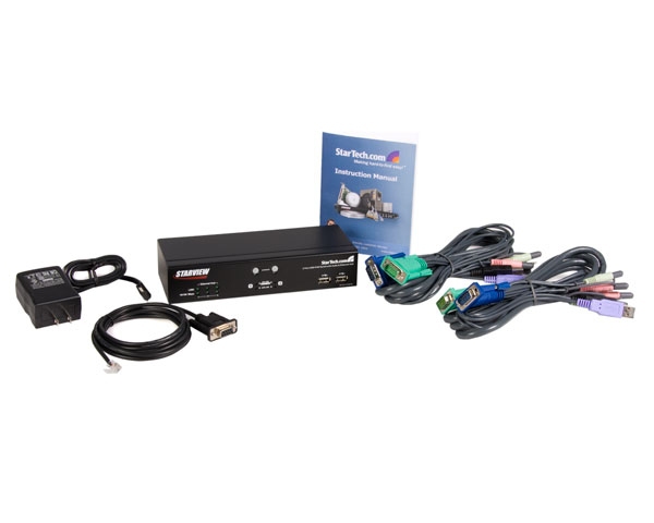 StarTech.com 2 Port USB KVM Switch Audio & Ethernet Hub – image 4