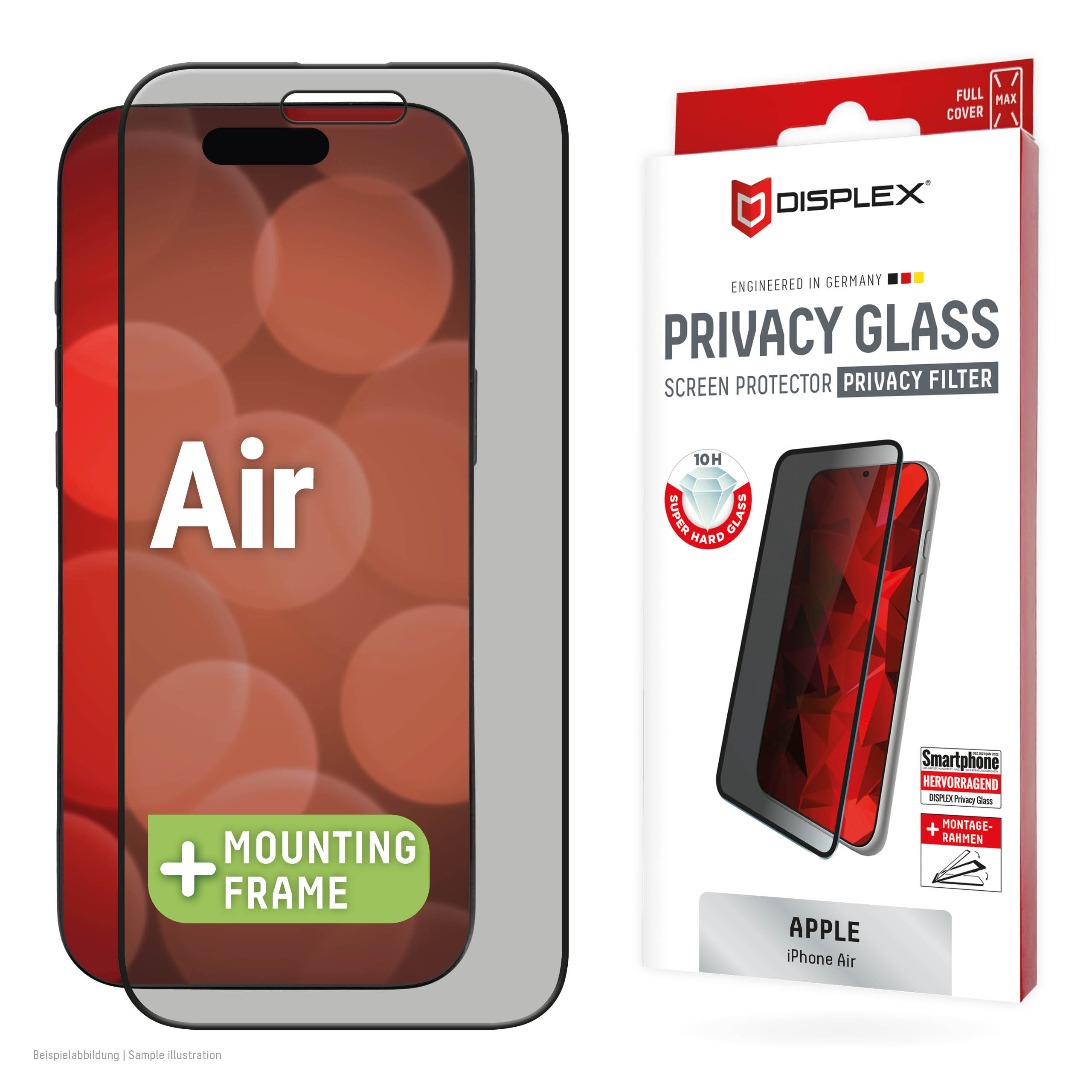 Displex 02164 écran et protection arrière de téléphones portables Protection de l'écran contre les regards indiscrets Apple 1 pièce(s)