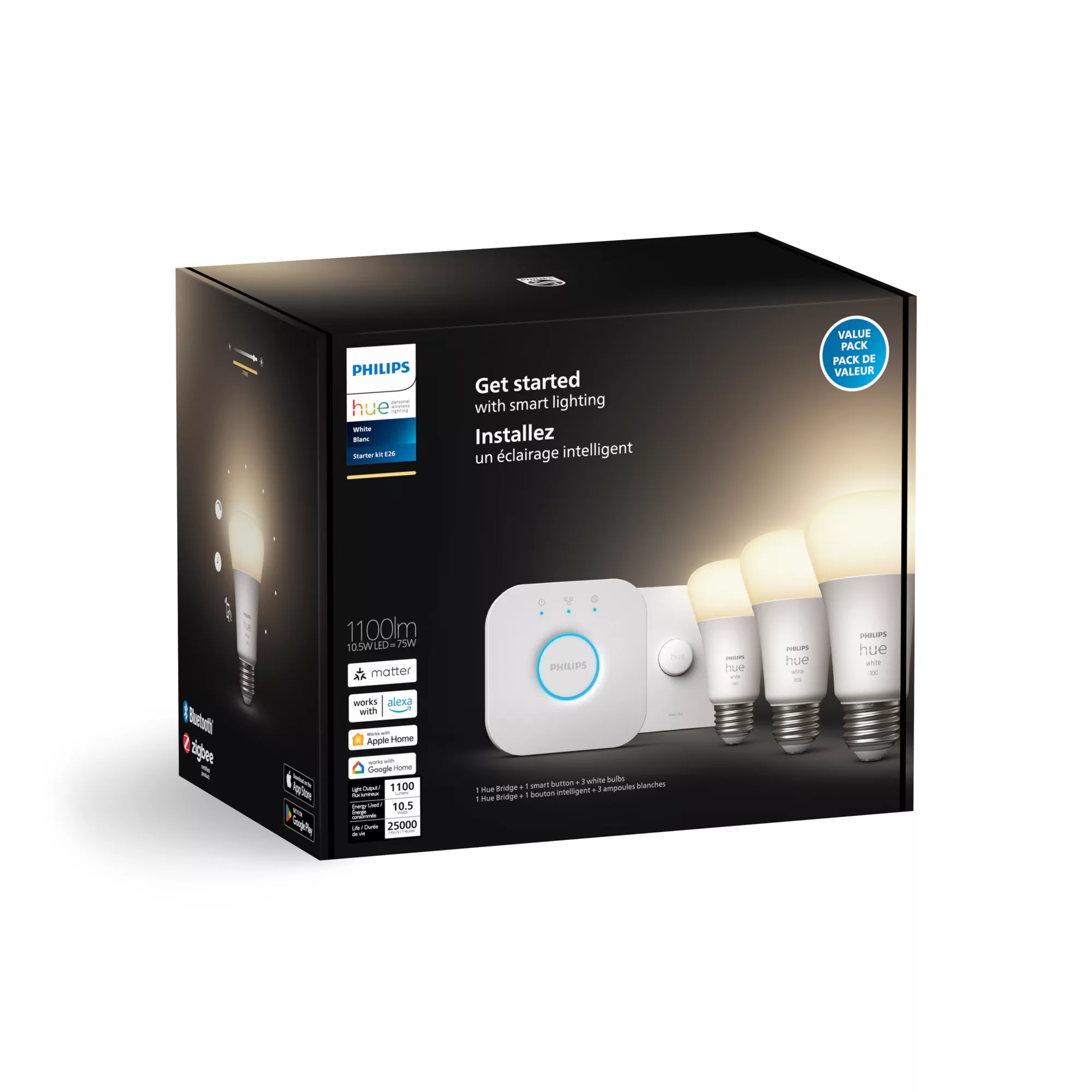 Philips by Signify Philips Hue White 046677563134 smart lighting Smart lighting kit Bluetooth/Zigbee – image 3